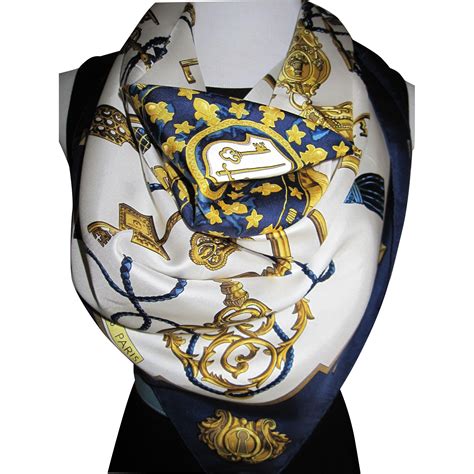 vintage hermes scarf blue edge|hermes scarf outlet.